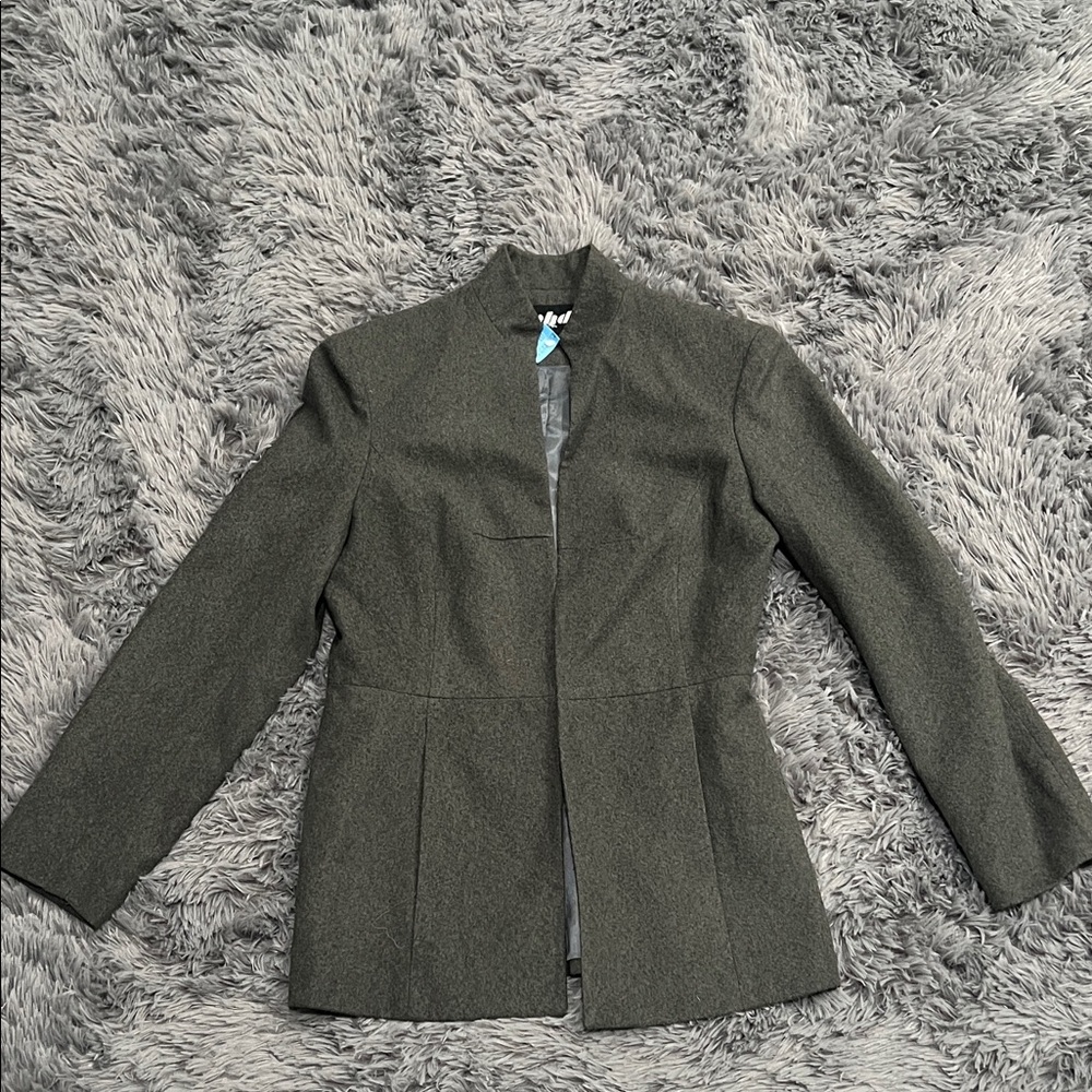 Vintage PHD Charcoal Tailored Blazer Hook & Eye Waist Fit